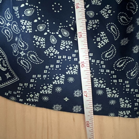 Old Navy NWT Size Small Navy/White Tie Straps w/Tassels  Tank Top Stretchy - Picture 6 of 6